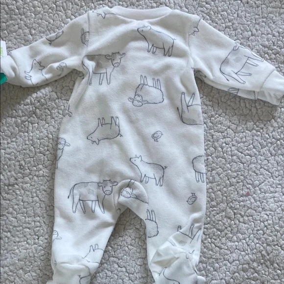 Carter’s Child of Mine Dinosaur and Farm Animal Sleeper Set - Newborn - Picture 11 of 12